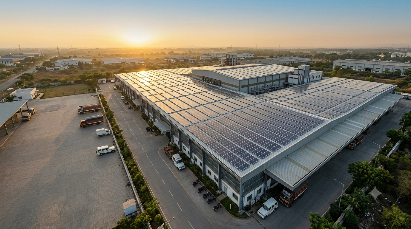 Commercial rooftop solar project