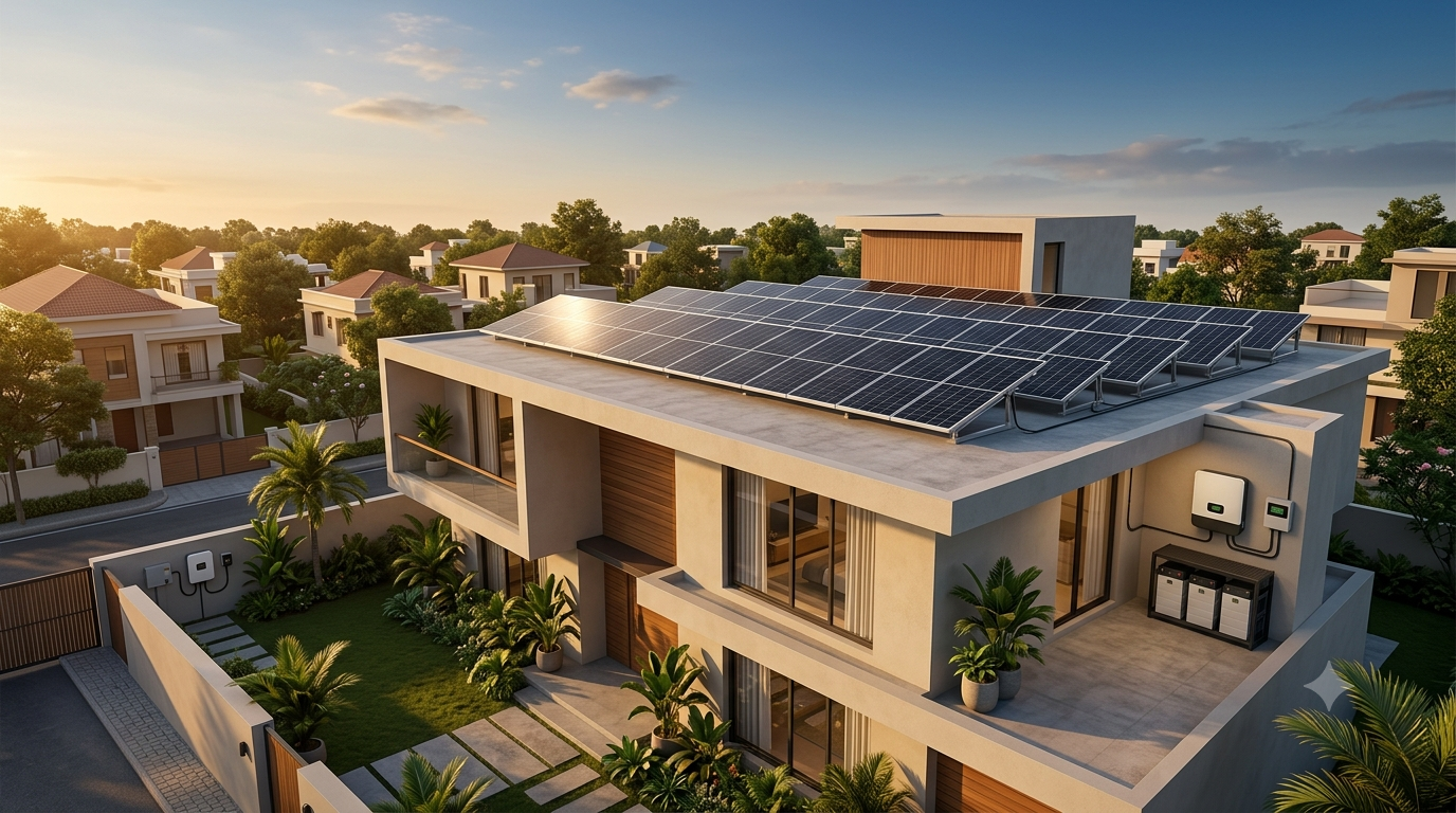 Modern home solar solution