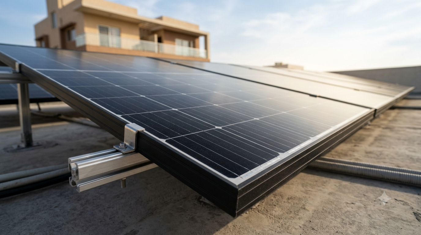 Solar panels for rooftop installation